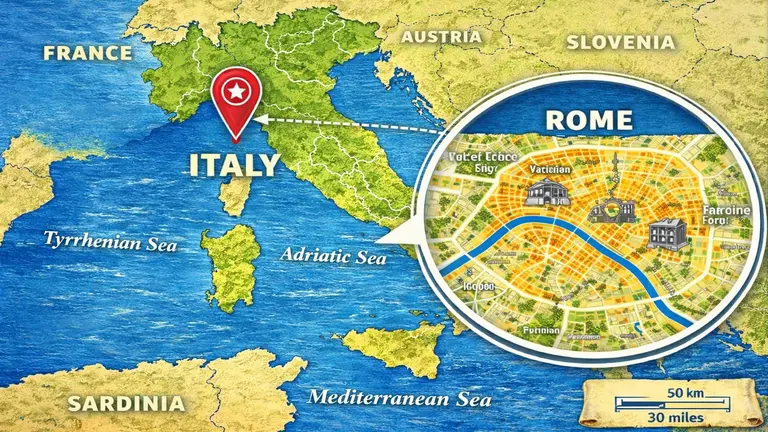 Map of Rome